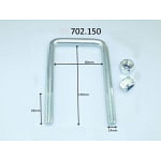 Brida arc Leaf spring shackle 150mm M14  IVECO DAILY III DAILY IV DAILY V 2.3D-Electric 05.99-02.14 LS GERMANY 702150-LS