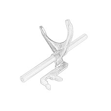 Furca schimbator Switching fork 3/4b ML6C MLGU6 MLGU6C15N MLGUC14 CITROEN BERLINGO BERLINGO/MINIVAN C4 I C4 II C4 PICASSO II C4 SPACETOURER C5 II C5 III C6 DS4 DS5 JUMPER 1.2-Electric 06.02- OE PEUGEOT 255468