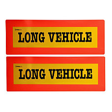 Semn de avertizare Warning/information board LONG VEHICLE 2pcs 200mm x 565mm CARGOPARTS CARGO-T150