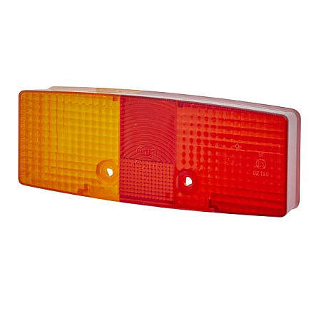Dispersor, lampa spate Lampshade rear L P21W/R10W with indicator with stop light parking light with plate lighting FENDT 100 200 300 600 01.72- HELLA 9EL118 697-001