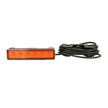 Girofar Rotating beacon yellow 12/24V LED LED no of programs: 2 for mounting on vertical surfaces no plug cable length 3m WAS 898.1 W117