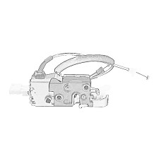 Incuietoare usa Fata Stanga cu cablu bowden CITROEN JUMPY II FIAT ULYSSE PEUGEOT EXPERT EXPERT TEPEE 05.06- OE FIAT 9681335380