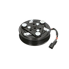 Cupla magnetica, climatizare Air conditioning compressor clutch complete SANDEN Typ PXC16 sred. kola pas.110mm PXC16 12V 6PK 110mm JAGUAR XF I XJ LAND ROVER RANGE ROVER SPORT I 3.0D 03.09- THERMOTEC KTT040210