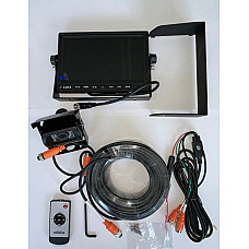 Camera pentru mers inapoi, parcare asistata Reversing camera/monitor set display: 7 inch power supply: 12/24V kit contains: camera colour display wire 20m ASPOCK ALC-500130