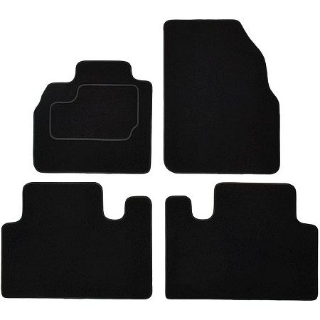 Covoras podea textil Floor mats Velours 3 pcs front/rear set colour neagra RENAULT GRAND SCENIC II 04.04-06.09 Delivery van 5 places MAMMOOTH MMT A041 RNT420 PRM 01