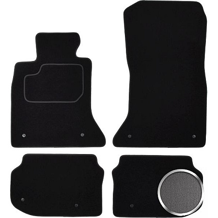 Covoras podea textil Floor mats Velours 4 pcs front/rear set colour grey BMW 5 F10 06.09-10.16 Saloon MAMMOOTH MMT A041 BM180 PRM 02