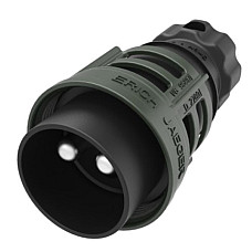 Stecher Mufa de metalica 50mm prins numar pini: 2 forma mufa: rotund 300A 24V verde JAEGER 251098EJ