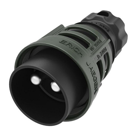 Stecher Mufa de metalica 50mm prins numar pini: 2 forma mufa: rotund 300A 24V verde JAEGER 251098EJ
