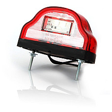 Iluminare numar de circulatie Lampa numar inmatriculare LED 12/24V culoare: rosu  WAS 409 W72