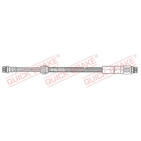 Furtun frana Furtun/conducta de frana flexibil Spate Dreapta/Stanga lungime 504mm M10x1/M10x1 VW CADDY ALLTRACK CADDY ALLTRACK/MINIVAN CADDY III CADDY III/MINIVAN 1.0-Electric 03.04- QUICK BRAKE QB22.925