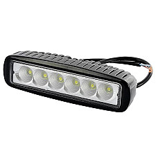 Proiector cu LED din metal dreptunghiular 6x3W 12/24V Kamar