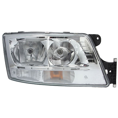 Far Headlamp R 2*H7/2*LED/PY21W electric with motor with daytime running light insert colour: chromium-plated MAN TGX I 09.16-09.21 ZKW 640.08-000.95
