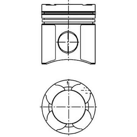 Diametru piston 128mm STD MAN MAN E2000 F2000 HOCL LIONS CITY LIONS CLASSIC LIONS COACH LIONS STAR ND NL NU R SG SU TGA D2866LF23-D2866LUH52 01.92- KOLBENSCHMIDT 99 330 600