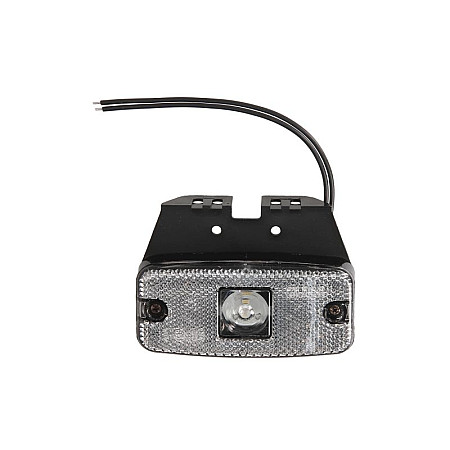 Lampa gabarit lampa de pozitie SW dreptunghiular cu LED-uri alb cu o balama 12V/24V WAS 225Z W46