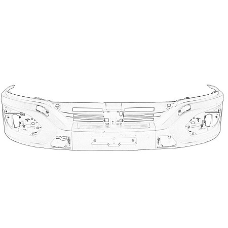Bara de protectie Bumper front with fog lamp holes IVECO DAILY VI 04.19- OE IVECO 5802542012