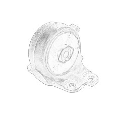 Suport motor Engine mount in the back CITROEN C5 III PEUGEOT 508 I 2.2D 07.10- OE PEUGEOT 1807JX