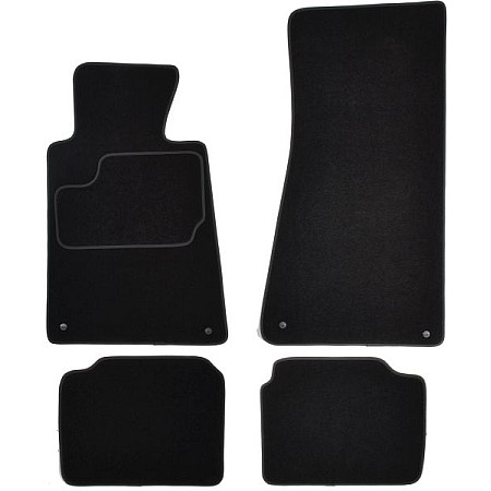 Covoras podea textil Floor mats Velours 4 pcs front/rear set colour neagra AUDI A5 06.07-01.17 Coupe MAMMOOTH MMT A041 AUD140 PRM 01