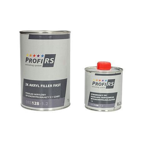 Grund / Primere Grund acrilic gri 12L intaritor tip de pulverizare: pistol proportii: 5:1 aplicatie pentru suprafata: Caroseria auto PROFIRS 0RS128-1.2