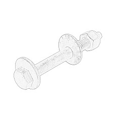 Surub, capat de ax Steering knuckle angle adjustment screw L/R bolt nut set washer rear FIAT DOBLO DOBLO CARGO OPEL COMBO TOUR COMBO/MINIVAN 1.3D-2.0D 01.10- OE FIAT 51810130Z