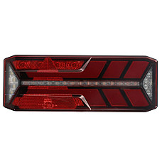 Stop spate Rear lamp L ECOLED III LED 24V with indicator with fog light reversing light with stop light parking light triangular reflector dynamic indicator connector: AMP 7PIN ASPOCK A25-4123-041