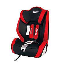 Scaun copil Car seat F1000K ECE R44/04 9-36 kg. Grey/Red perforated polyester / plastic / polyester / stainless steel safety seat belts SPARCO SPRO 1000KRD