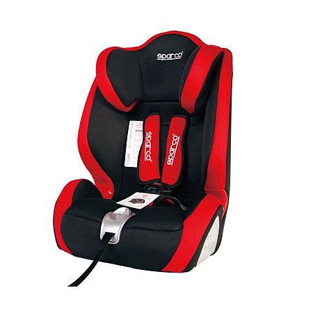 Scaun copil Car seat F1000K ECE R44/04 9-36 kg. Grey/Red perforated polyester / plastic / polyester / stainless steel safety seat belts SPARCO SPRO 1000KRD