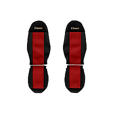 Husa scaun Huse pentru scaune Classic rosu material velours serie CLASSIC centura de siguranta a pasagerului asamblata in afara scaunului centura de siguranta a soferului asamblata in afara scaunului scaun F-CORE F-CORE PS12 RED