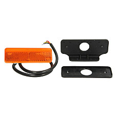 Lampa gabarit Outline marker lights L/R orange LED height 35mm width 102mm depth 13mm hang hose length 500 with hanger 12/24V with function of side indicator with reflector TRUCKLIGHT SM-UN152
