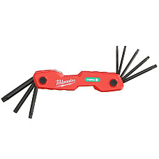 Set scule Set of key wrenches 8pcs profile: torx socket TORX/E-TORX size: T10 T15 T20 T25 T27 T30 T40 T9 MILWAUKEE 4932480979