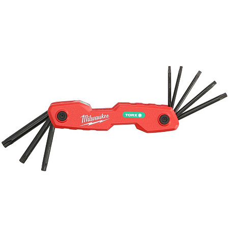 Set scule Set of key wrenches 8pcs profile: torx socket TORX/E-TORX size: T10 T15 T20 T25 T27 T30 T40 T9 MILWAUKEE 4932480979