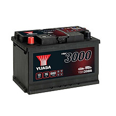 Acumulator Pornire Battery YUASA 12V 76Ah/680A YBX3000 SMF L+ standard 278x175x190 B13 starting YUASA YBX3086