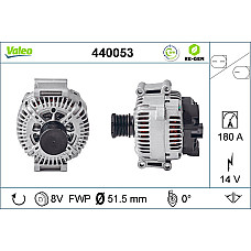 Alternator 14V 180A MERCEDES G W463 GL X164 M W164 M W166 R W251 V251 3.0D/4.0D 07.05- VALEO VAL440053