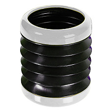 Suport pahar pliabil din plastic Flexi-Box - Galben/Negru