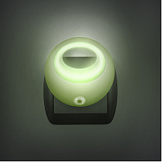 Lampa de veghe cu LED si senzor de lumina - verde