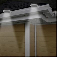 Lampa solara pt. stresini/garduri cu 3 LED-uri, alb