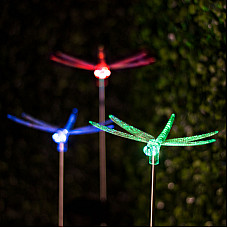 Lampa solar RGB LED - model libelul