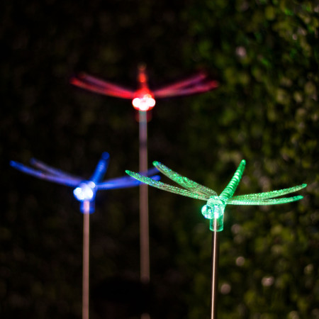 Lampa solar RGB LED - model libelul