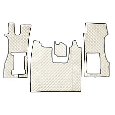Covor compartiment picioare F-CORE pe intregul etaj scaun pneumatic pentru pasageri cantitate in set 3 szt. material - piele matlasata eko culoare - sampanie SCANIA LPGRS 09.16- F-CORE F-CORE FL37 CHAMP