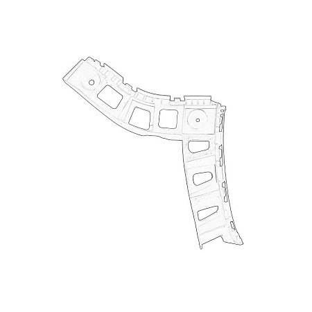 Suport, bara protectie Suport bara Spate Stanga plastic  VW TIGUAN 1.4/2.0/2.0D 09.07-07.18 OE VW 5N0 807 393A