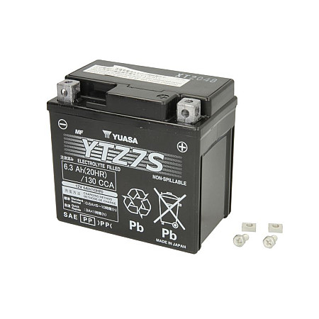 Acumulator Pornire yuasa Acumulator 12V 6Ah 130A dimensiunea socul de curent 113x70x105 cantitatea de L electrolit / pol + / de aerisire YUASA YTZ7S YUASA