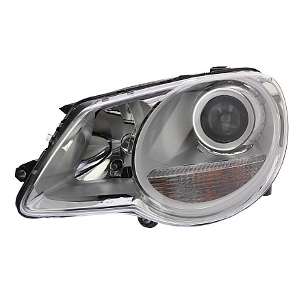Far Lampa frontala Stanga halogen H7/W5W electric cu motor culoare insert: cromat culoare semnalizator: transparent VW EOS -11.10 VALEO VAL043264