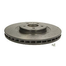 Disc frana Brake disc BREMBO Xtra 1pcs Drilled front  L/R outer diameter 345 mm thickness 295 mm AUDI A4 B8 A5 Q5 2.0-4.2 06.07-05.17 BREMBO 09.B039.1X