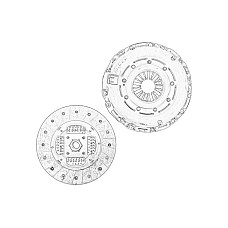 Set ambreiaj Kit ambreiaj cu placa de presiune si disc 250mm FIAT DUCATO 2.3D 07.06- OE FIAT 71794918