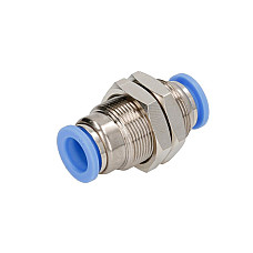 Cap de cuplare Montare TEKALAN Bulkhead/drept metal cantitate: 1buc cu piulita RECTUS RQSS 100