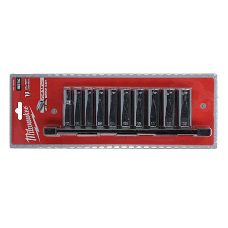 Set chei tubulare Sockets set socket / drive: 3/8 wrench / tool type: 6pt sockets number of tools: 10 pcs MILWAUKEE 4932492509