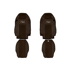 Husa scaun Huse pentru scaune Elegance maro material eco-piele / velours serie ELEGANCE MERCEDES F-CORE F-CORE FX10 BROWN