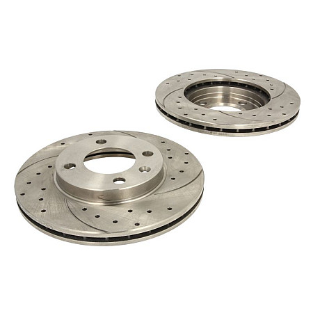 Disc frana de performanta High-efficiency brake disc SPEEDMAX Ventilated Cut-Drilled front  L/R outer diameter 239 mm thickness 20 mm 2pcs AUDI 80 B1 80 B2 80 B3 90 B2 COUPE B2 1.0-2.2 09.73-11.09 SPEEDMAX 5201-01-0445PTUOTUV