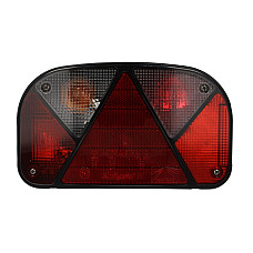Stop spate Rear lamp L MULTIPOINT II 12V with indicator with fog light with stop light parking light triangular reflector ASPOCK A24-7000-007