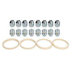 Trusa de montare a jantei de aliaj Fitting kit O 76x671 N M12x15 K21 CLOSED H29 1 kit / 4 wheels - B/N qty 16 MAK MAK 8000000341