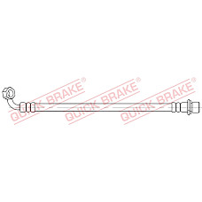 Furtun frana Furtun/conducta de frana flexibil lungime 240mm M10x1 TOYOTA LAND CRUISER PRADO 2.7-4.0 09.02- QUICK BRAKE QB58.016